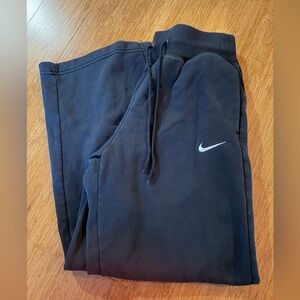 Nike Black Sweatpants with White Swoosh